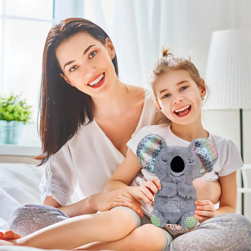 Peluche Que Respira Peluche Musical Peluche Anti Ansiedad Koala De Peluche Relleno Algodon Sintetico Peluches Alivia Ansiedad Con Movimiento Felpa Sonidos Respiracion Koala/gris Okshop
