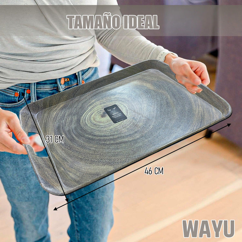 Bandejas Melamina Wayu Bandejas Bamboo Bandeja Rectangular Wayu