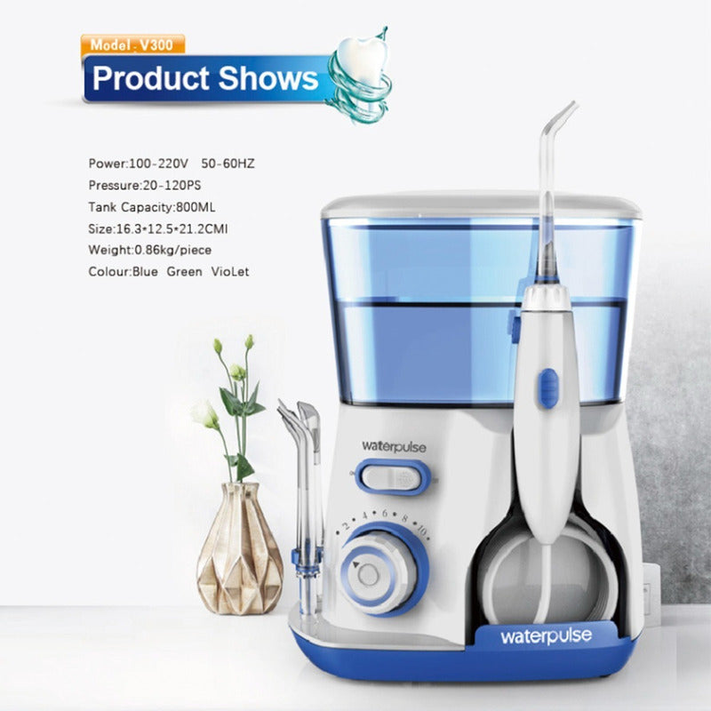 Irrigador Bucal Limpiador Dental Y Encias Waterpiks 120 Psi Blue