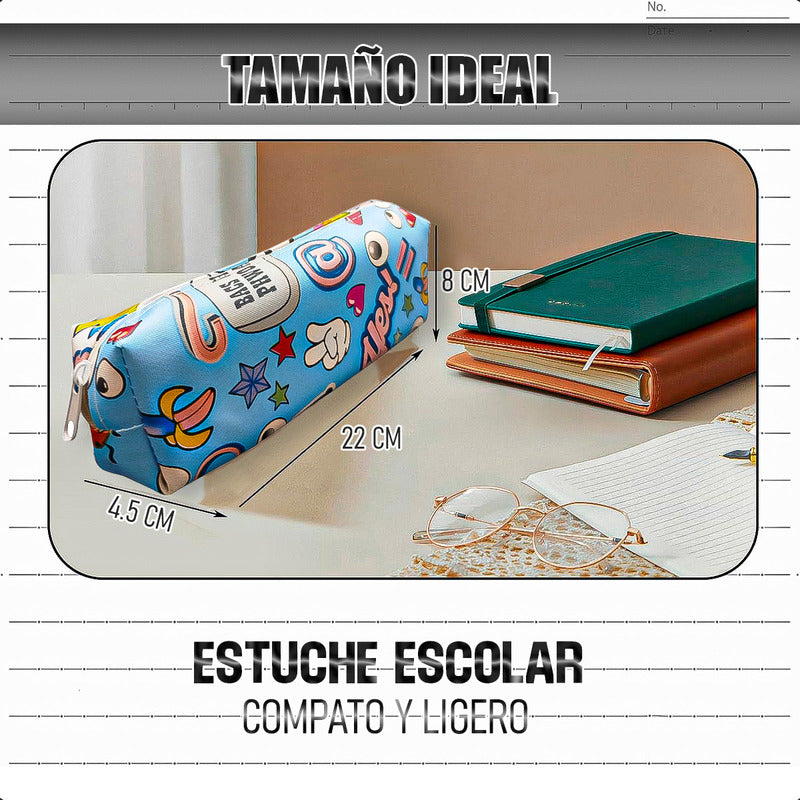 Estuche Escolar Estuche Para Lapices Estuche Niños Estuches Modelo 12