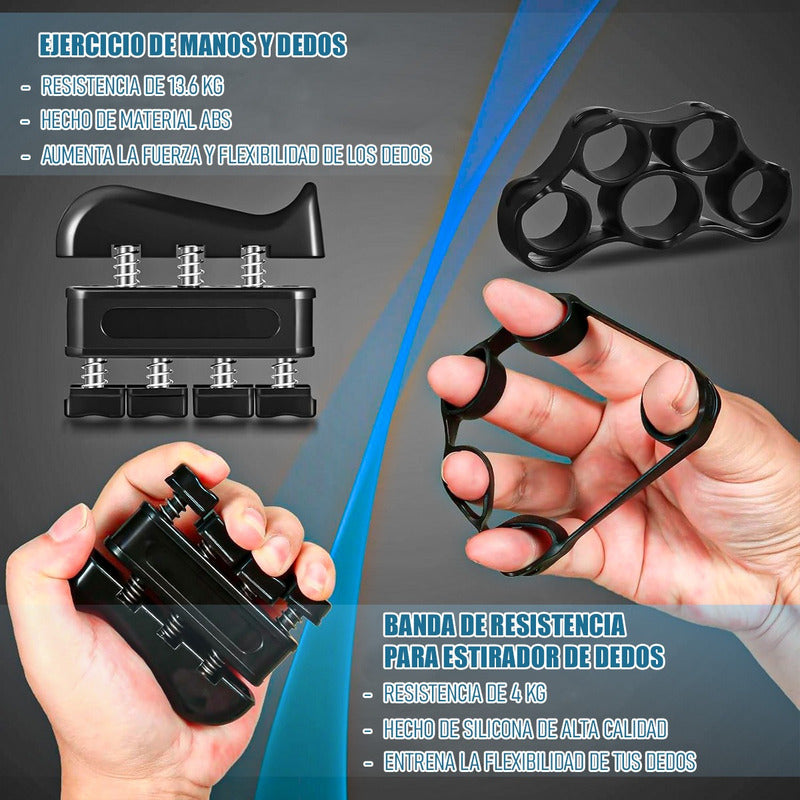 Ejercitador De Manos Fortalecedor De Manos Ajustable 5 Pcs
