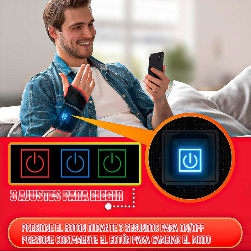 Muñequera Calentadora Pack 2 Muñequera Ortopedica Muñequeras Negro Unica