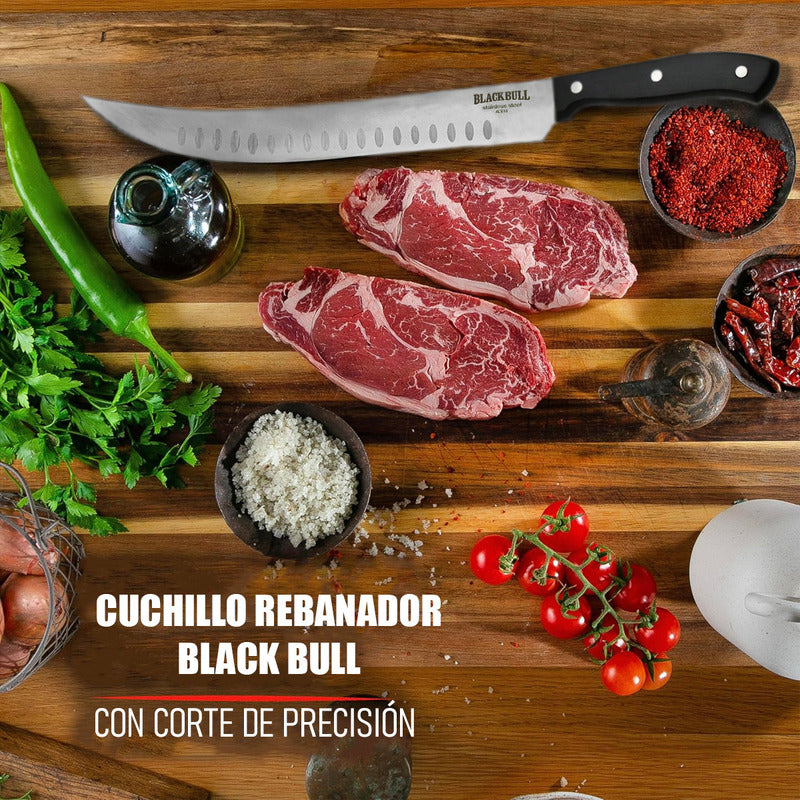 Cuchillo De Cocinero Rebanador Cuchillo Chef Profesional Negro