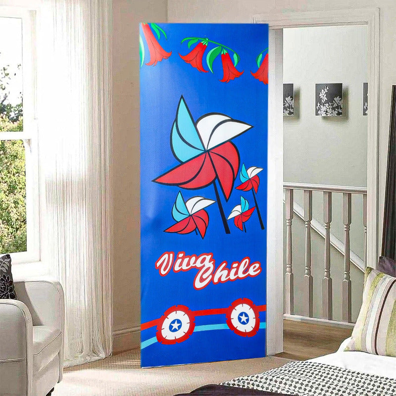 Fundas Para Puertas Fiestas Patrias Chile Pack2 Funda Puerta Modelo 9