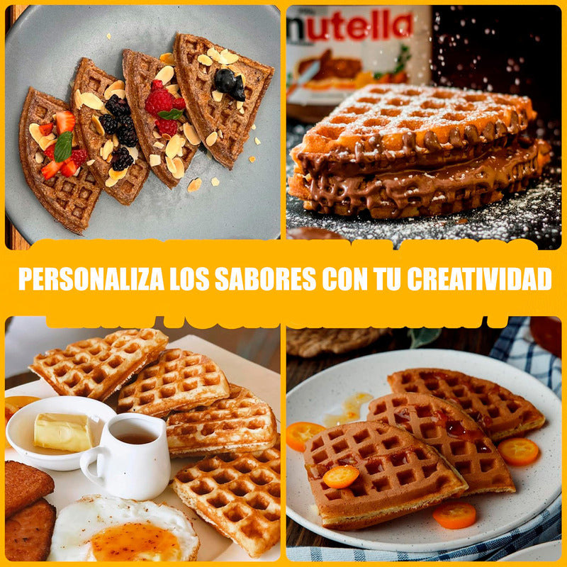 Maquina De Waffles Maquina Para Hacer Waffles Maquina Gofres Negro