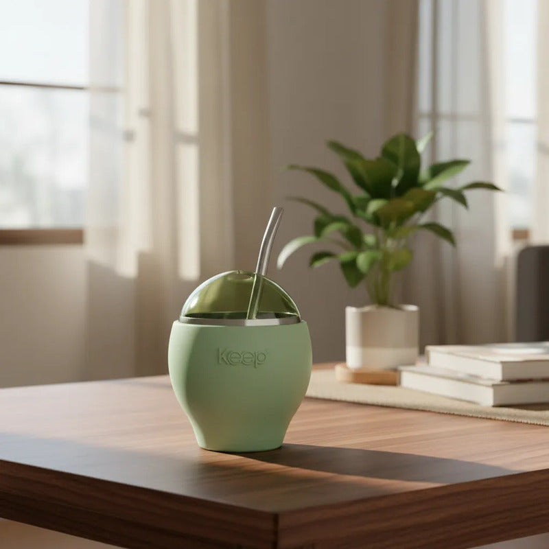 Mate Con Bombilla Keep Mate Acero Inoxidable Mate 230ml Mate Verde Mate