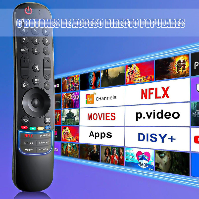 Control Remoto Tv Control Universal Compatible Para LG Smart Negro