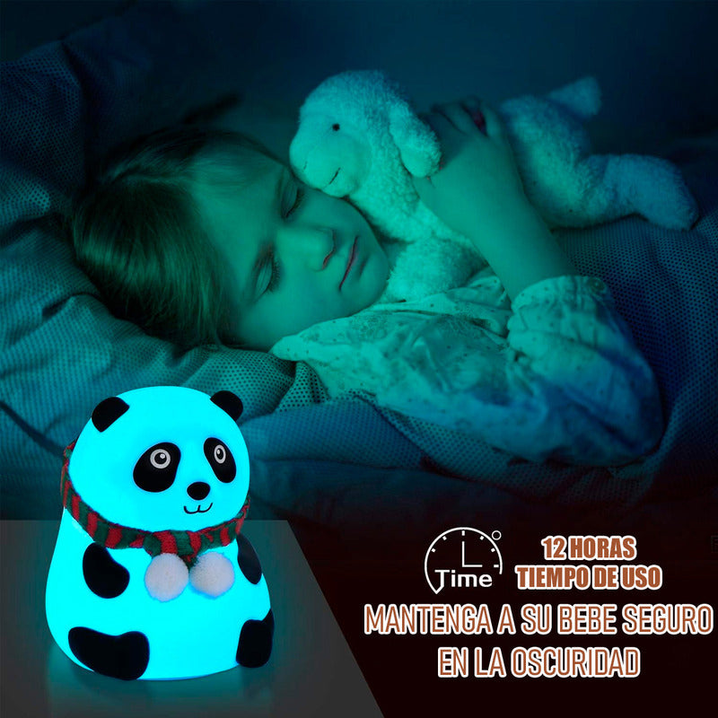Lampara De Mesa Lampara Mesa Panda Lampara De Silicona Panda