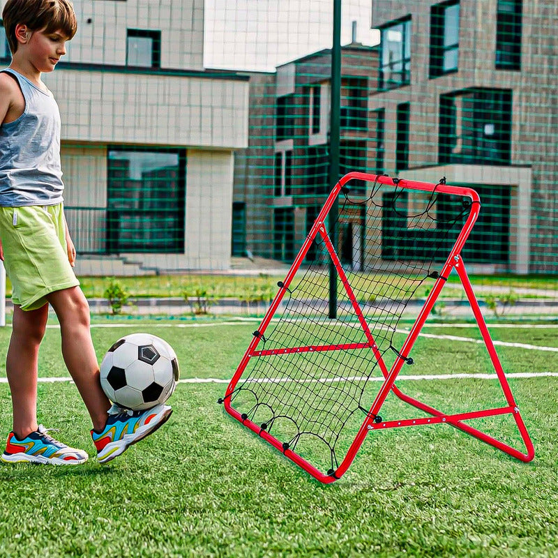 Red De Rebote Futbol Rebotador Futbol Entrenamiento Deportes Rojo