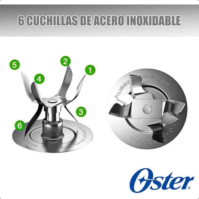 Cuchillas Licuadora Oster Cuchillas 6 Aspas Licuadora Oster Acero Inoxidable