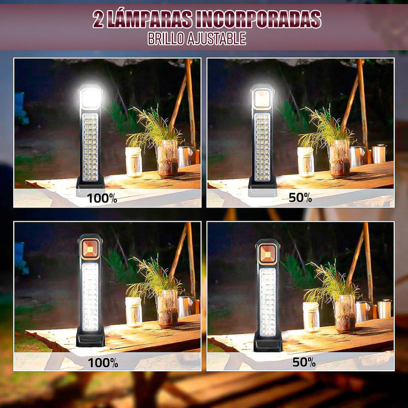 Luces De Emergencia Led Luz De Emergencia Solar Lamparas Led Negro