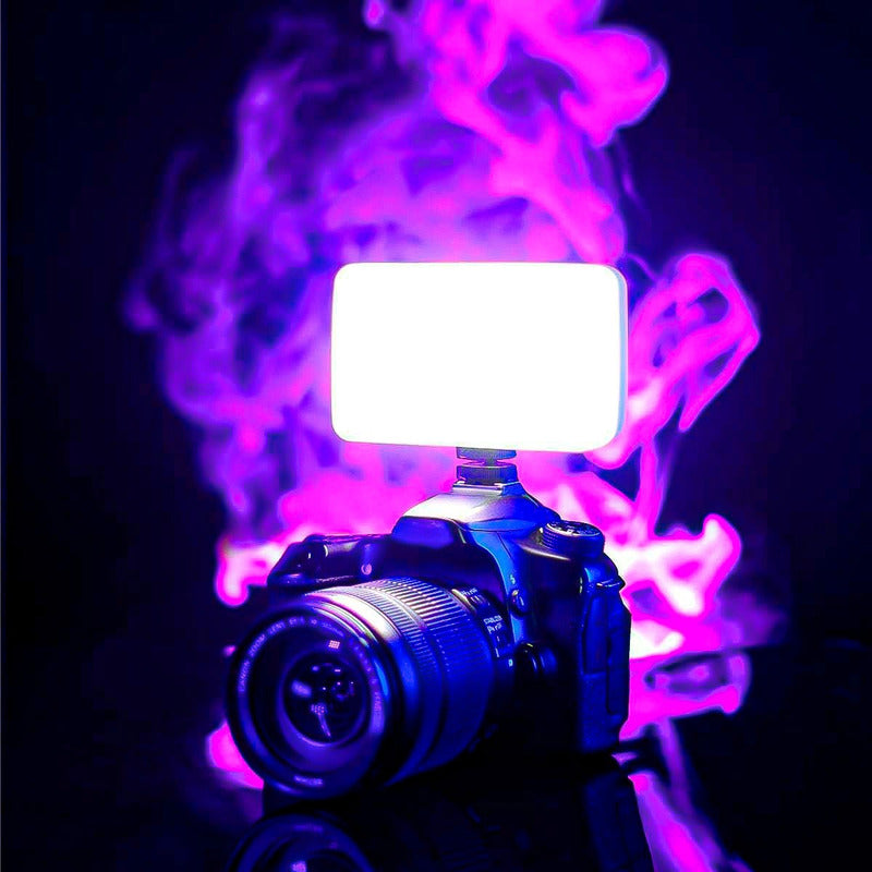 Iluminadores Camara Luz Led Recargable Luces Para Fotografia Negro Cálido/neutro/frio