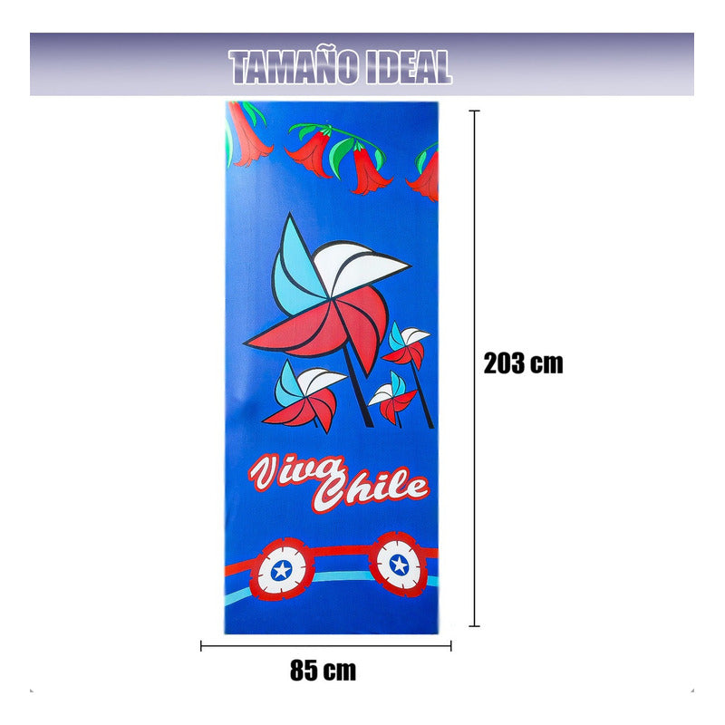 Fundas Para Puertas Fiestas Patrias Chile Pack2 Funda Puerta Modelo 1