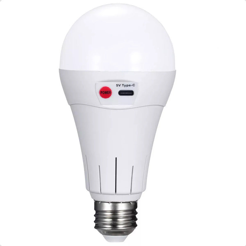 Ampolleta Led Tipo Bulbo Ampolletas Portables Inteligentes Camping Ampolletas Recargables Blanco 6.500k Usb Ampolleta Recargable Plastica Ampolleta E27 Ampolleta Emergencia 10w Okshop
