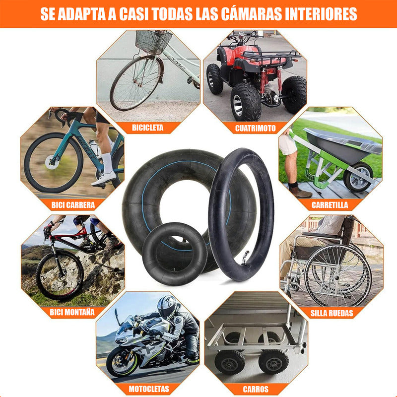 Kit Parches Bicicleta Reparacion Pinchazo Llanta Bicicletas Blanco