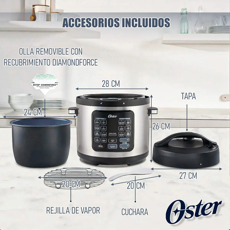Olla Multifuncional Oster Olla Electrica Oster Olla Multiuso Olla Electrica Oster 220v Abs Olla Coccion Lenta Olla A Presion Electrica Olla Electrica Multiuso Coccion 14 En 1 Okshop