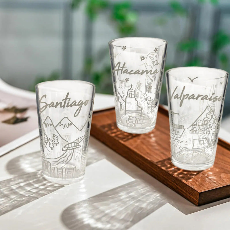Set 4 Vasos De Vidrio Vasos Vidrio Jugo Juego De Vasos Chile Vasos Personalizados 400ml Vasos Cerveza Vasos Vidrios Vasos Vidrios Vasos Cerveceros Vaso Cerveza Pilsner Okshop