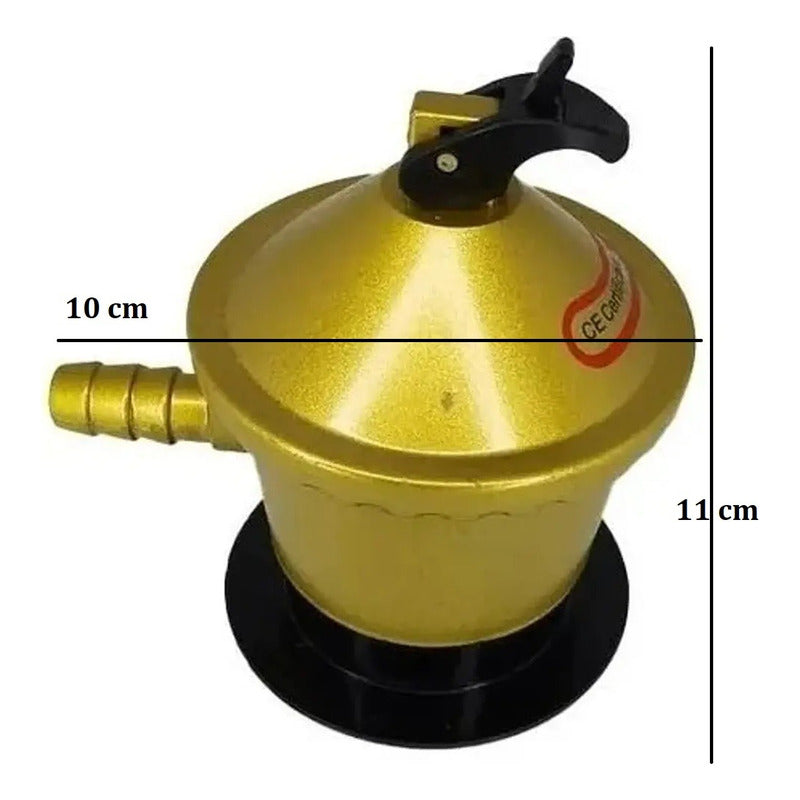 Válvula De Gas Regulador Para Gas Licuado Cocina Regulador Amarillo Brillante