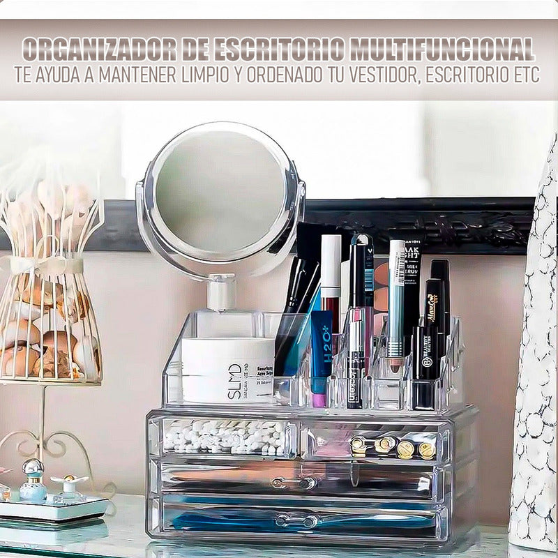 Organizador Maquillaje Cosmetiqueros Organizador De Maquilla Transparente