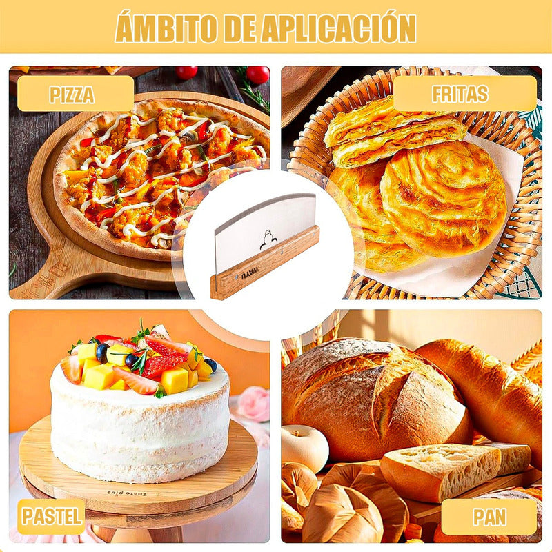 Cortador De Pizza Wayu Cuchillo Cortador Pizza Profesional Acero Inoxidable
