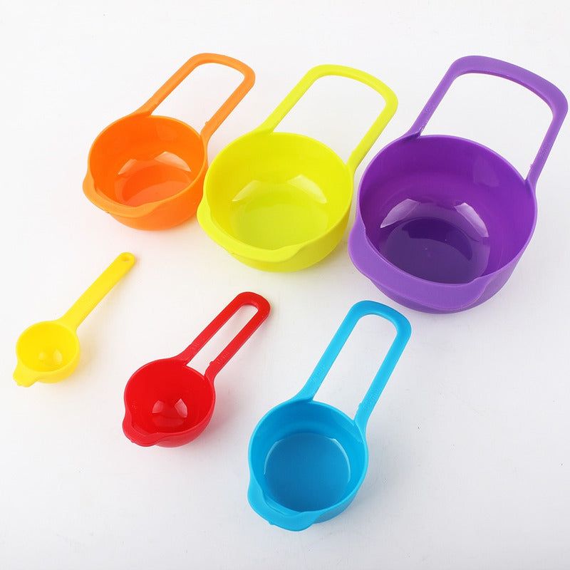 Cm Set Cuchara Medidora Gramos Cuchara Y Taza Medidora 6 Pza Color Surtidos