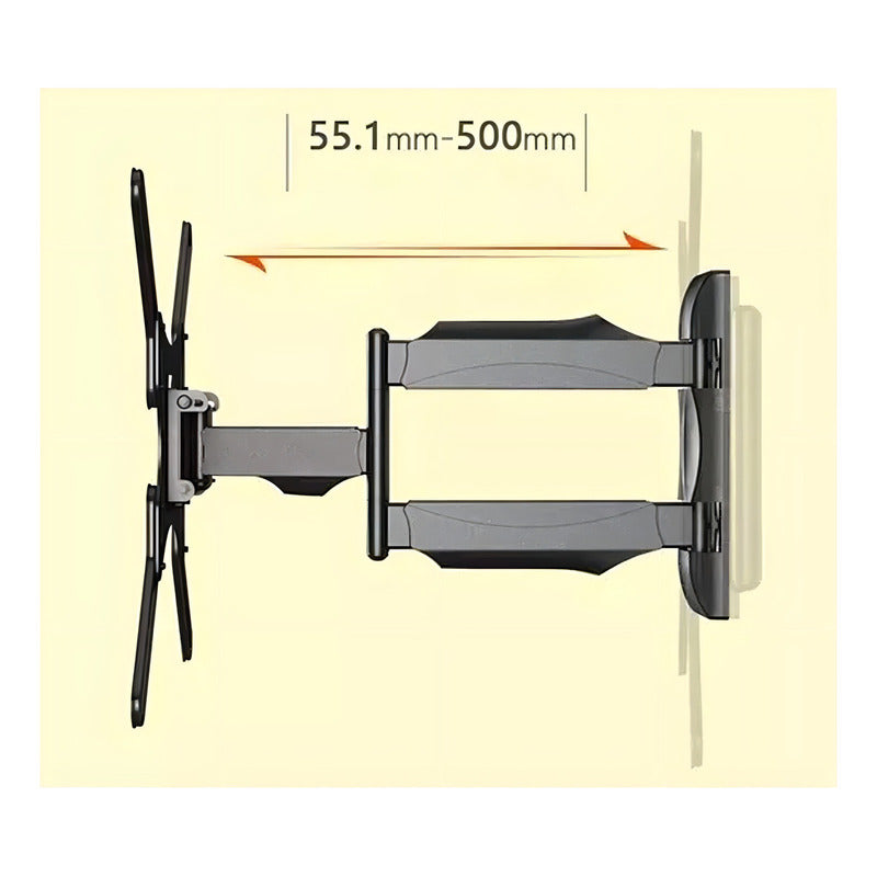 Soporte De Tv Giratorio Plegable Okshop Para Pantallas De 32 A 55 Negro