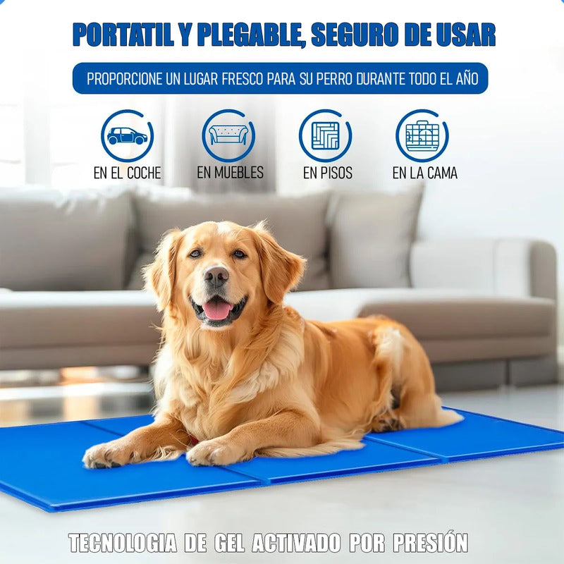 Manta Refrescante Perro Manta Fria Perros Cama Perro 96x81cm Cama Perro Lavable Plastico A Prueba De Agua Colchon Frio Para Perros Grandes Plegable Multifuncion Okshop