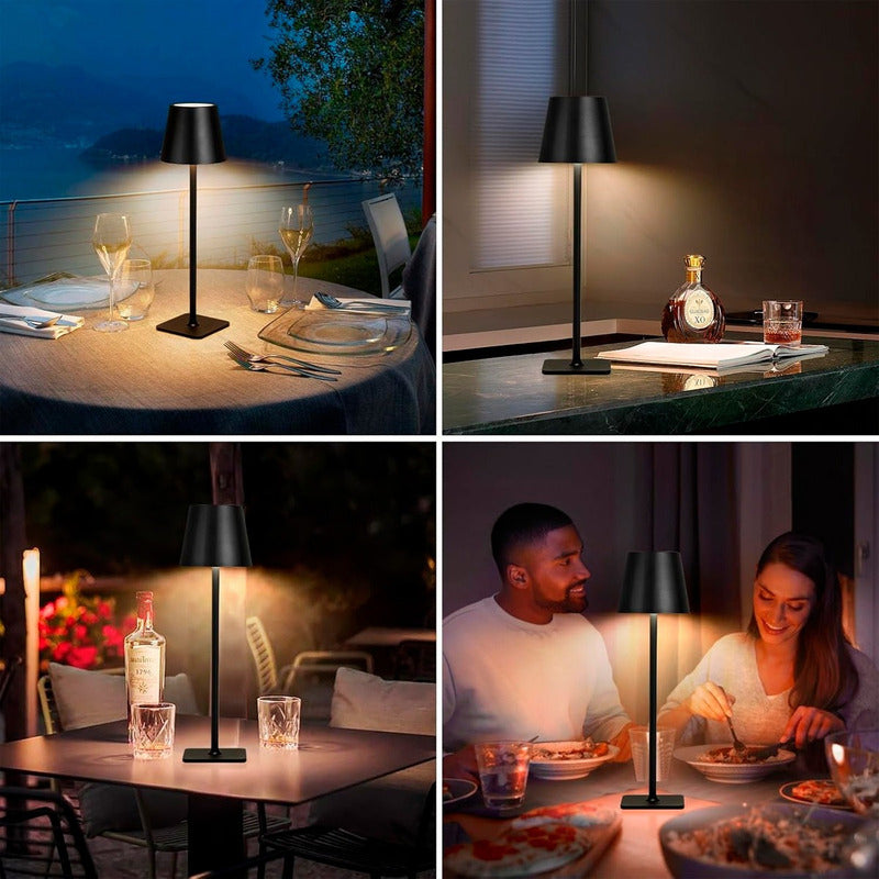 Lampara De Noche Lampara De Mesa Lampara Metalica Led Wayu