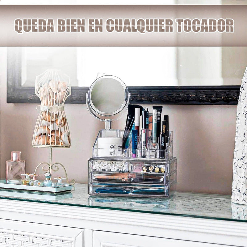 Organizador Maquillaje Cosmetiqueros Organizador De Maquilla Transparente