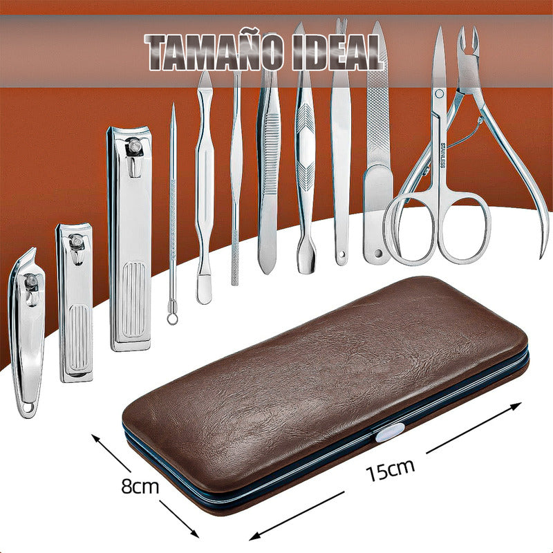 Kit De Manicura Y Pedicura Pack 2 Juegos 12 Pcs Manicura
