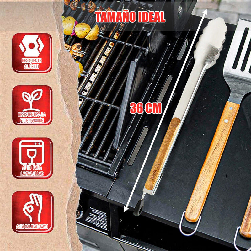 Pinza Wayu Pinzas Wayu Bbq Master Pinza Cocina De Parrilla Madera