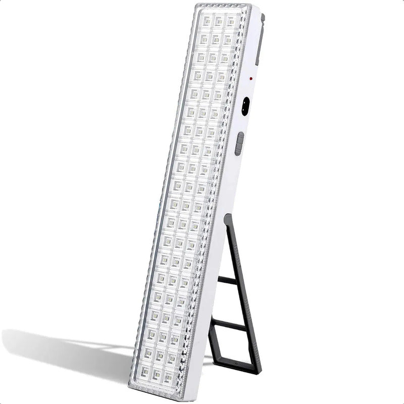 Luces De Emergencia Led Luces De Emergencia Recargable 60 Led Lamparas De Emergencia Recargables Batería Recargable Portátil Mango Ergonómico Abs Luz Campamento Blanco/negro Okshop