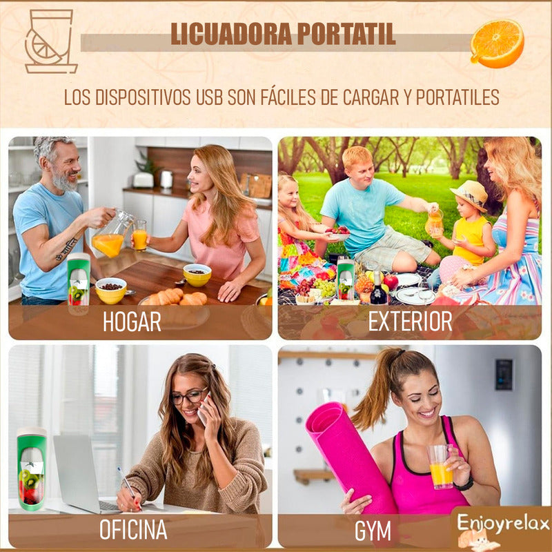Mini Licuadora Jugueras Portatiles Usb Juguera Batidos Prote