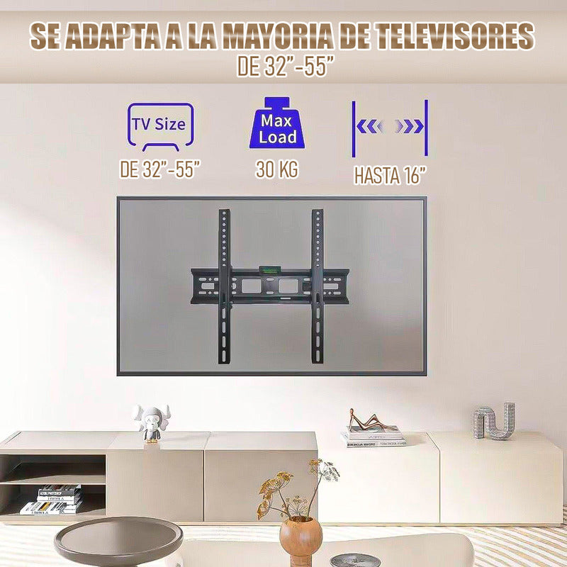 Soporte Tv 55 Pulgadas Soporte Televisor Base Tv 32-55 Pulga Negro