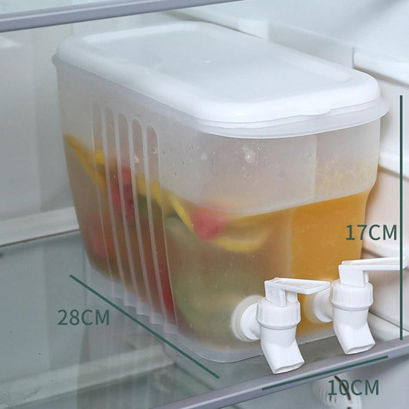 Jarras Jugo Bebidas Limonada Dispensadora Agua Doble Grifo Okshop Jarro Plastico Para Bebidas Frias Pvc Jarra Dispensadora De Bebida Frias Limonada