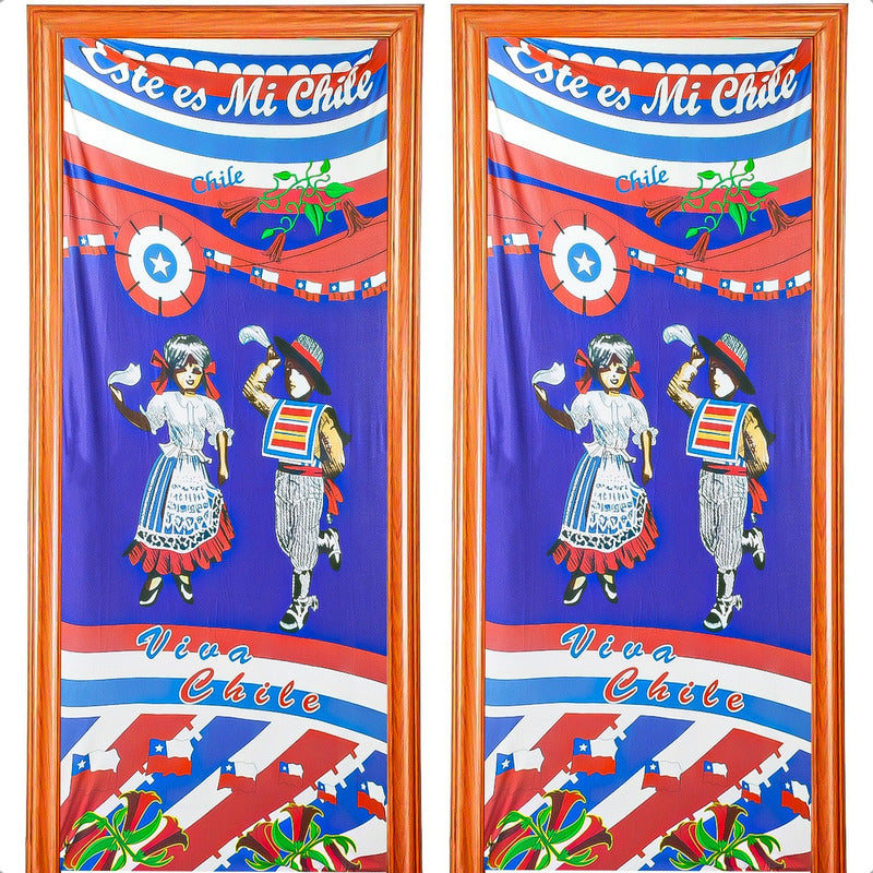 Fundas Para Puertas Fiestas Patrias Chile Pack2 Funda Puerta Modelo 4