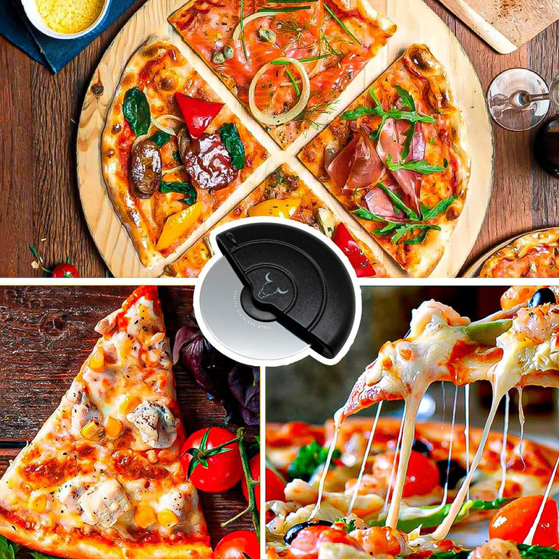 Cortador Pizza Rueda Wayu Cortador De Pizza Profesional Wayu Negro