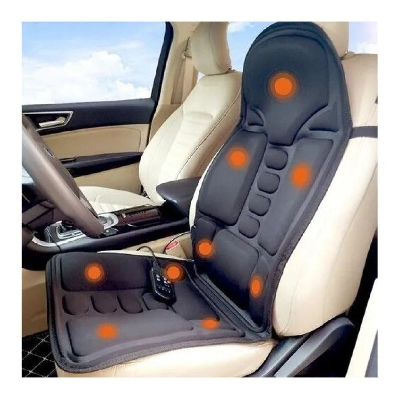 Sillón Masajeador Espalda Asiento Auto Vibración Calor Relax