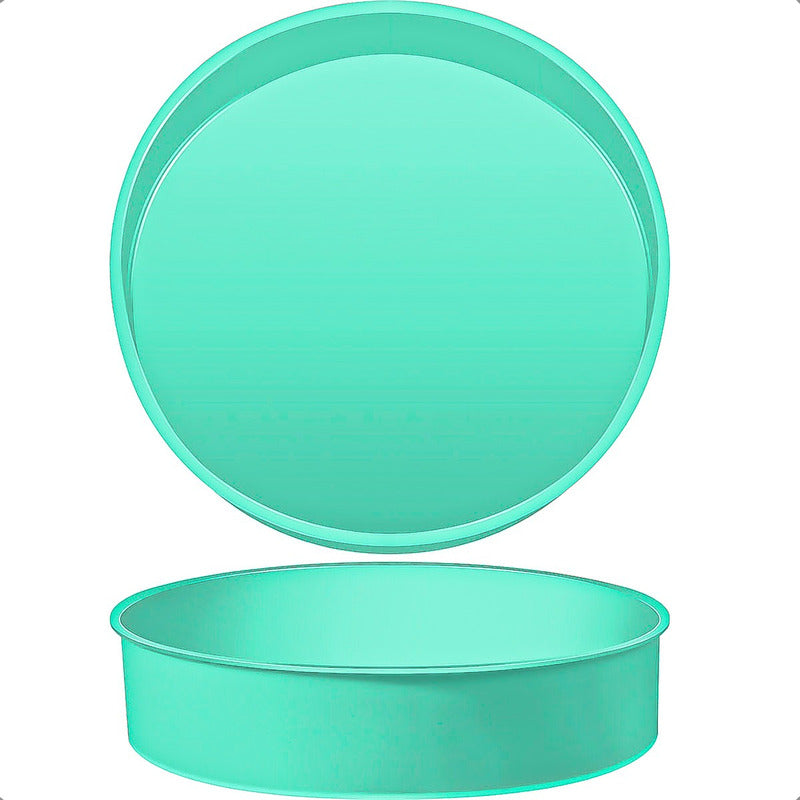Molde Para Torta Moldes De Silicona Reposteria Molde Redondo Turquesa