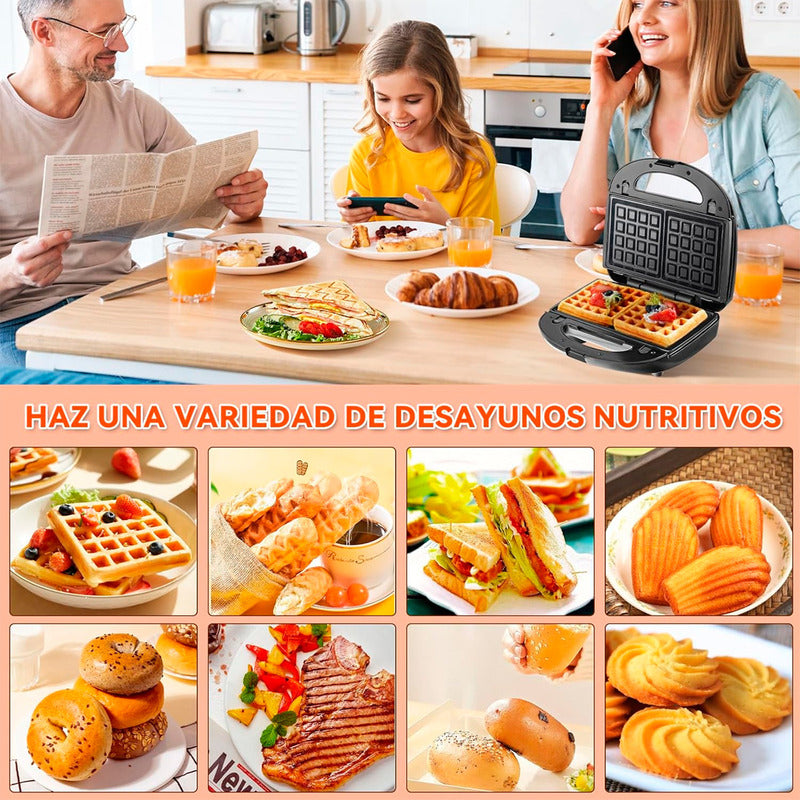 Sandwicheras 6 En 1 Sandwichera Electrica Maquina De Gofre Arcashopping Plancha Sandwichera Maquina Panini Sanduchera 6 En 1 Maquina Waflles 6 Placas Extraibles