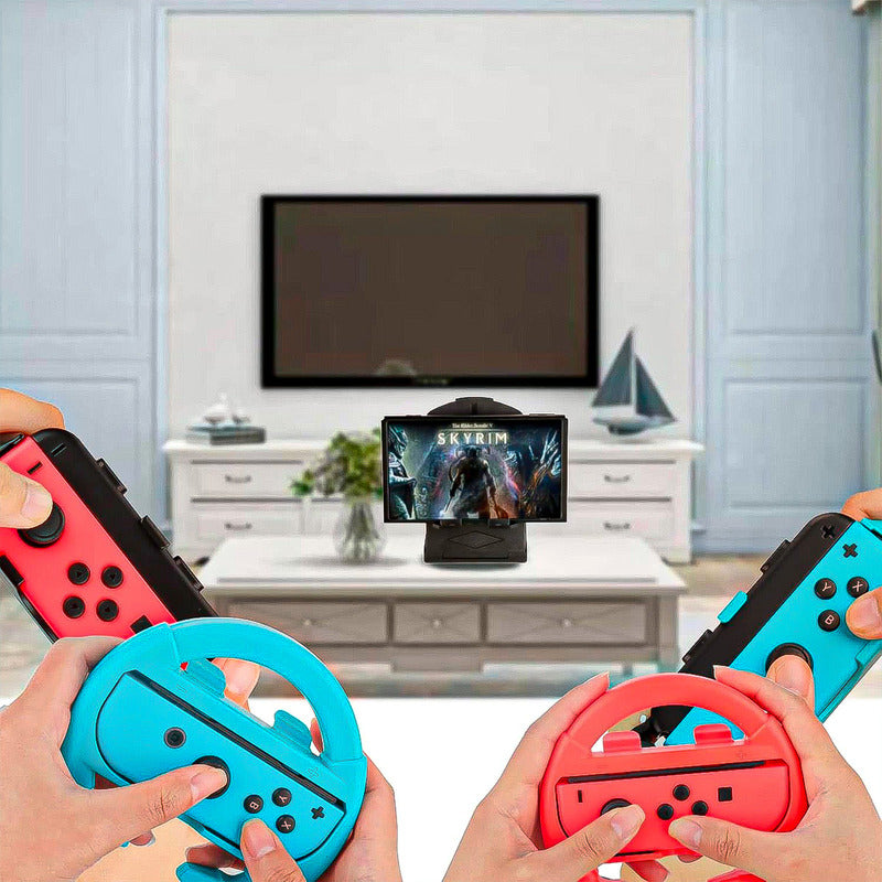 Accesorios Nintendo Switch Funda Control Accesorios 10 En 1 Negro