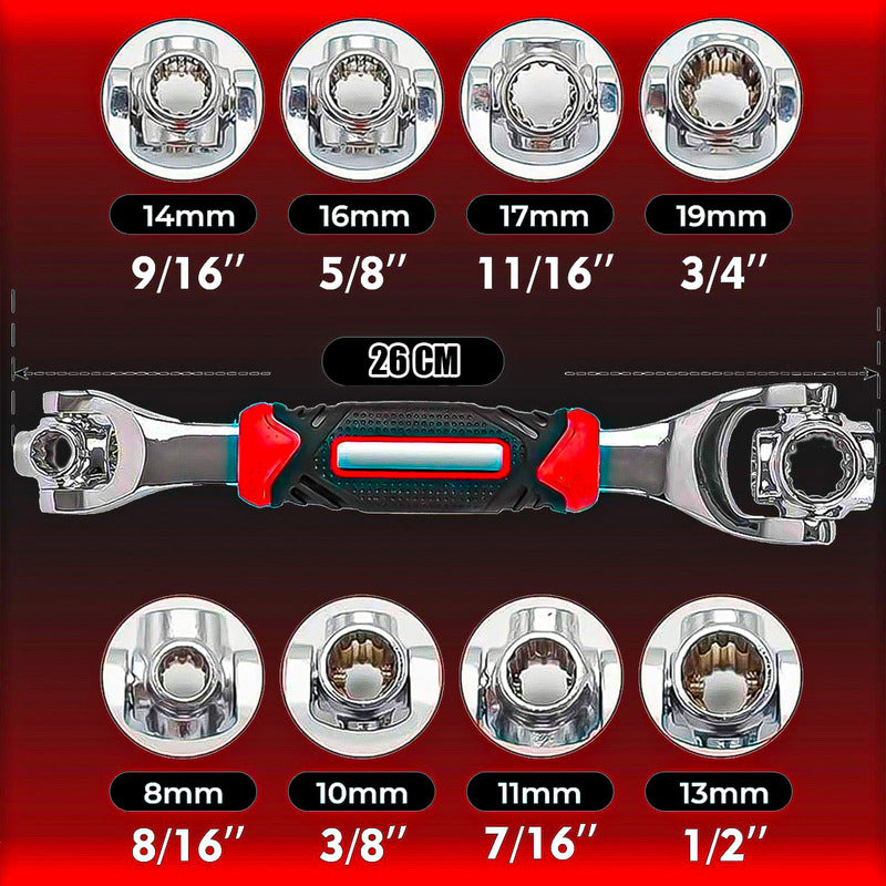 Llave Universal 48 En 1 Llave Multifunción Llave Tigre Llave Negro