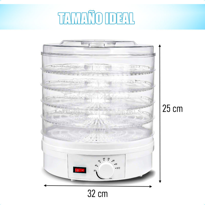 Deshidratadora De Alimentos Deshidratadora Frutas Electrico Blanco