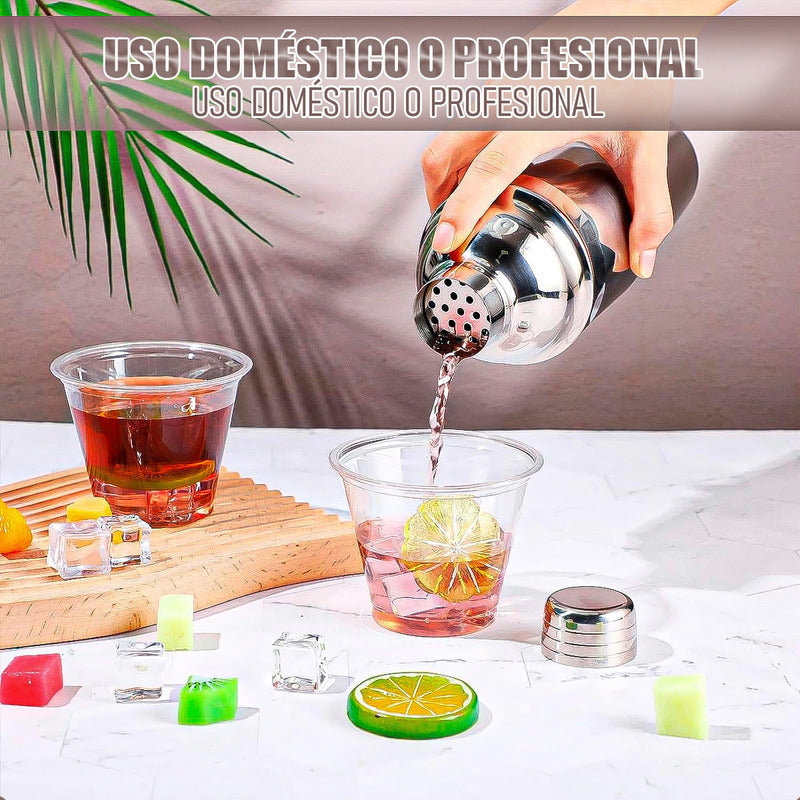Coctelera Profesional Vaso Coctelero Acero Inoxidable 500ml Acero Inoxidable