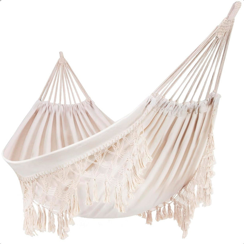 Hamaca Colgante Hamacas De Jardin Silla Amaca Hamaca Terraza Beige