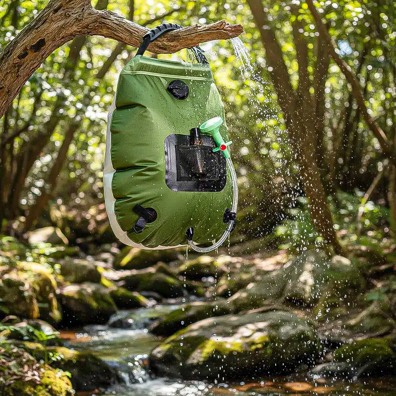 Ducha Portatil Recargable Ducha Camping Portatil Ducha Solar Verde