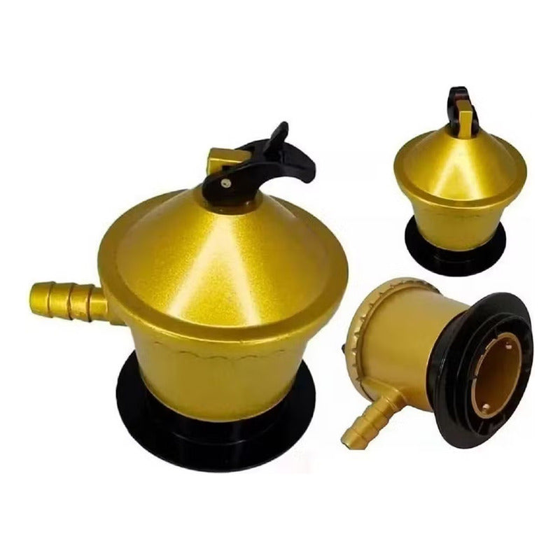 Válvula De Gas Regulador Para Gas Licuado Cocina Regulador Amarillo Brillante