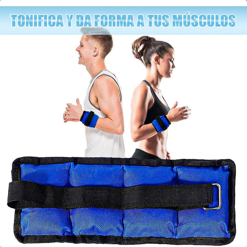 Pesas Para Tobillos Set Pesas Tobillo 750gr Pesas Tobilleras Azul