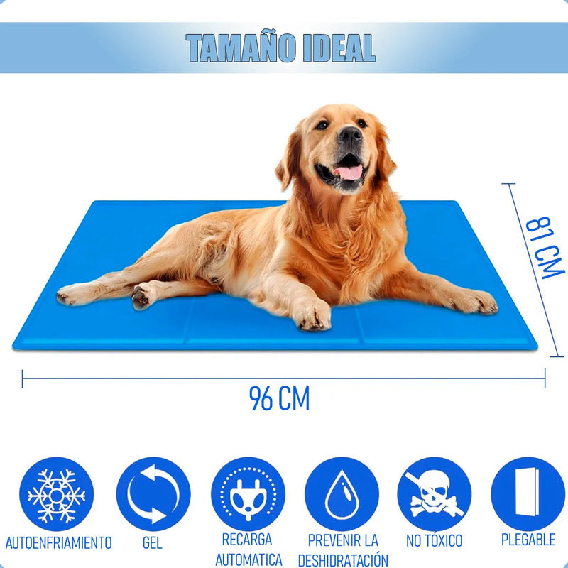 Manta Refrescante Perro Manta Fria Perros Cama Perro 96x81cm Cama Perro Lavable Plastico A Prueba De Agua Colchon Frio Para Perros Grandes Plegable Multifuncion Okshop