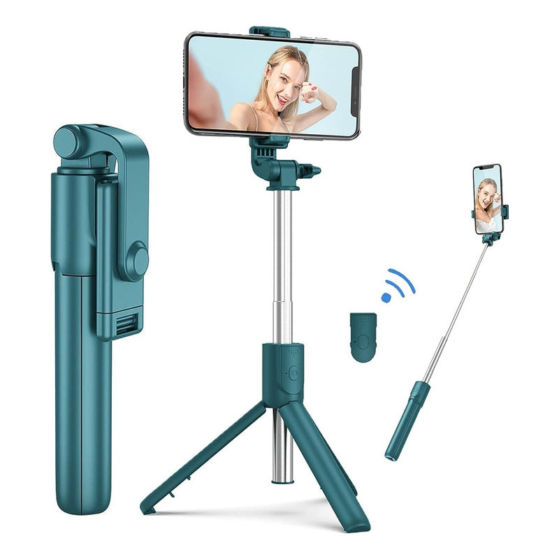 Tripode Celular Con Control Tripodes Camara Palo Selfie Negro